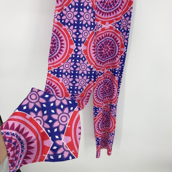 Pink and Blue Stretch GoGo Pants - Picture 3 of 6